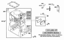 Cylinder Diagram and Parts List for 252416-0734-01  Briggs and Stratton Engine